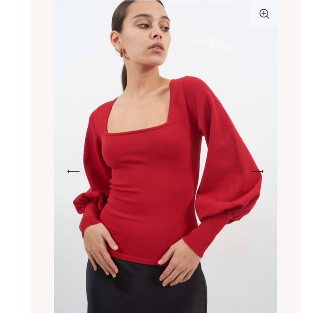 AUTUMN CASHMERE**Black Bishop Top**Med. $495 - Picture 7 of 8